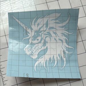 Cricut White unicorn decal